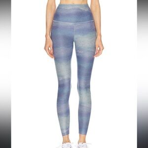 Beyond Yoga Soft Mark Sky Blue Ombre Leggings sz M high waisted